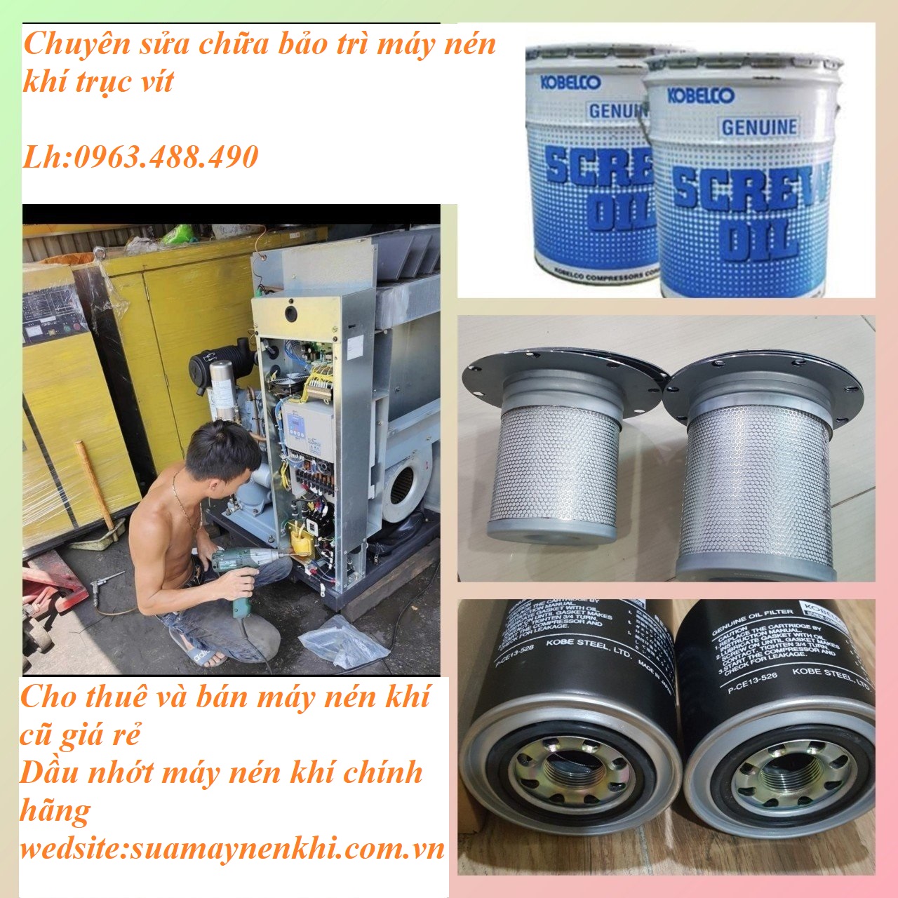 Bán lọc nhớt máy nén khí